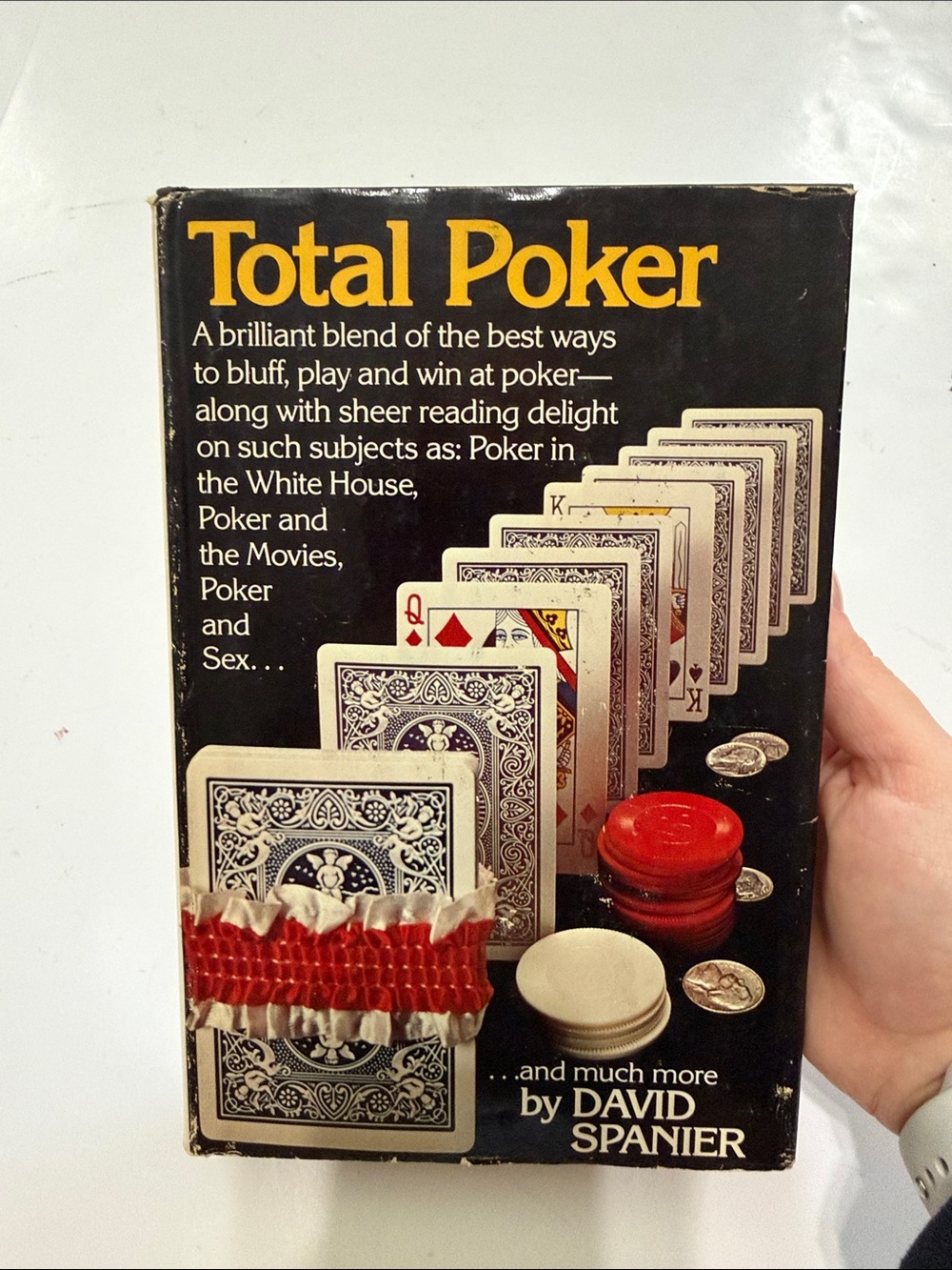 Total Poker by David Spanier- Black Hardcover Book